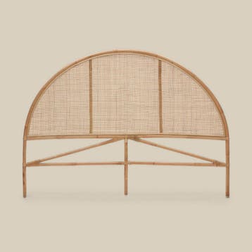 *WOONWINKEL* Rond Rotan Hoofdbord Naturel 150/160 Cm, Verzenden, Nieuw, Bruin