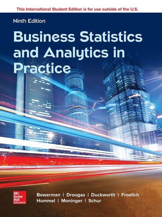 Business Statistics and Analysis in Practice, 9781260287844, Boeken, Studieboeken en Cursussen, Zo goed als nieuw, HBO, Verzenden
