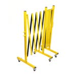 Harmonicahek op wieltjes - Staal - Binnen & Buiten - TB -, Zakelijke goederen, Kantoor en Winkelinrichting | Magazijn, Stelling en Opslag