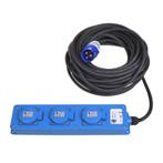 ProPlus Stekkerdoos - CEE naar 3x Schuko - 20 meter - IP4..., Ophalen of Verzenden, Nieuw
