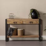 Mangohout Sidetable Britt 120 cm, Huis en Inrichting, Tafels | Sidetables, Verzenden, Nieuw, Overige houtsoorten, Industriële meubels