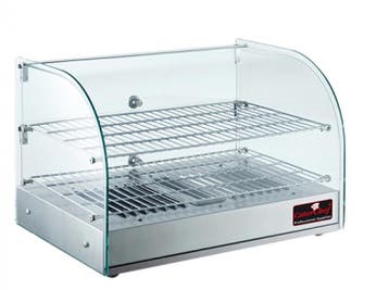 Warmhoudvitrine | gehard glas | 55x38x38 (H) cm CaterChef, Verzenden, Nieuw in verpakking