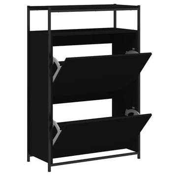 Schoenenkast Zwart 75cm | Retourdeal 29% Korting, Huis en Inrichting, Kasten | Schoenenkasten, Ophalen of Verzenden, Nieuw, Modern
