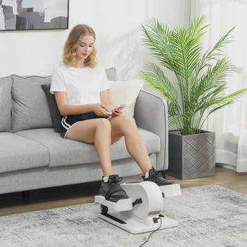 SPORTNOW Mini Hometrainer met LCD, Afstandsbediening en 12 S, Verzenden, Nieuw
