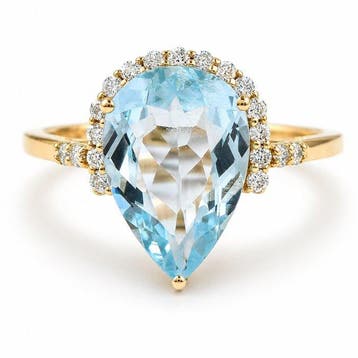 Zonder minimumprijs - Ring - 14 karaat Geel goud - 3.20ct., Nieuw