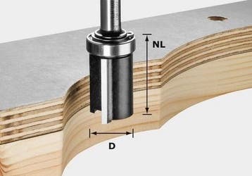 Festool Kantenfrees HW S8 D19/NL25 - 491028, Verzenden, Nieuw