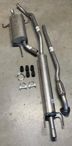 Complete uitlaat Einddemper + Middendemper + Voorpijp Opel C, Verzenden, Nieuw