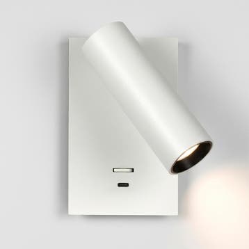 Elias Bedlamp Wit Met Schakelaar En USB-C Binnenverlichting, Verzenden, Nieuw