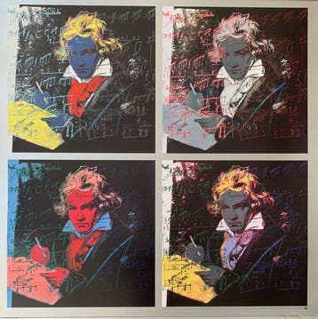 Andy Warhol (1928-1987), after - x4 Beethoven