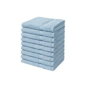 Handdoeken 50×100 cm – Set van 10 – 400 g/m² - Lichtblauw, Verzenden, Nieuw