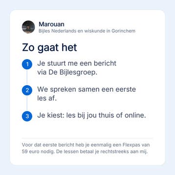 Bijles Nederlands in Gorinchem, vmbo tot en met vwo, Privéles, Bijles