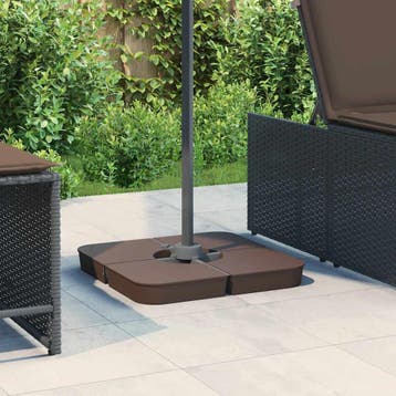 vidaXL 4-delige Set parasolvoeten voor kruisvoet parasol 100, Verzenden, Nieuw, Parasolvoet