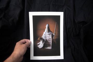 Fotografische afdruk. Egungun, verering van de voorouders