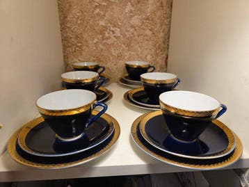Lomonosov Imperial Porcelain Factory - Koffieservies (18) -