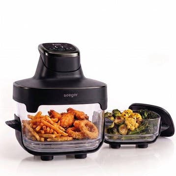 Seeger ClearFry Glazen Airfryer - 6 Programmas - PFAS-Vrij, Verzenden, Nieuw