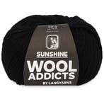 WoolAddicts Sunshine - 04 zwart - Katoen Garen, Ophalen of Verzenden, Nieuw