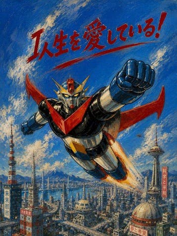 Onbekende kunstenaar - Mazinger - Amo la vita!