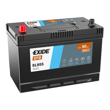 Exide EFB accu | EL955 | 12V 95Ah, Ophalen of Verzenden, Nieuw