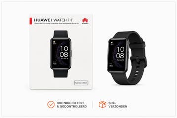 Huawei Watch Fit Special Edition - (Zwart), Sieraden, Tassen en Uiterlijk, Smartwatches, Verzenden, Zo goed als nieuw