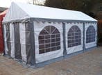 Premium Partytent PVC 4x6x2 mtr in Wit-Grijs (4x6 meter), Verzenden, Nieuw, 2 meter of meer, Partytent