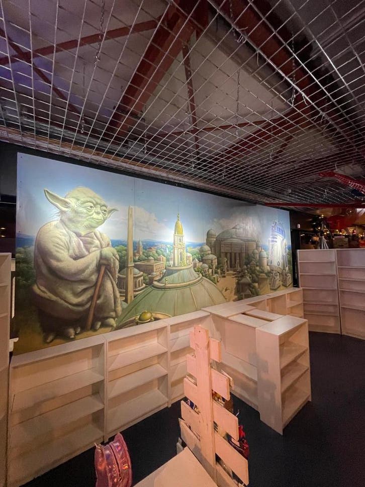 Star Wars XXXL wandplaat schildering - Uniek!, Verzamelen, Film en Tv, Film, Poster, Zo goed als nieuw, Ophalen