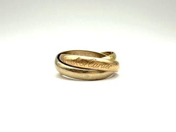 Cartier - Ring - Trinity - 18 karaat Witgoud, Geel goud,, Nieuw