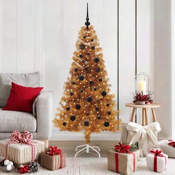 vidaXL Kerstboom Goud 150 cm PET, Diversen, Verzenden, Nieuw