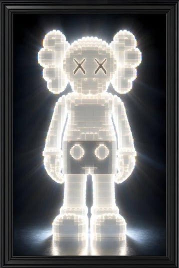 daveY - KAWS LEGO –Radiant Core (Pure Light), Nieuw