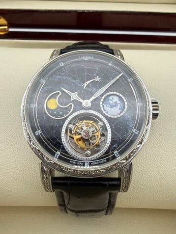 L. ETERNITY - Tourbillon meteor Milky Way Moonphase 24H, Sieraden, Tassen en Uiterlijk, Nieuw