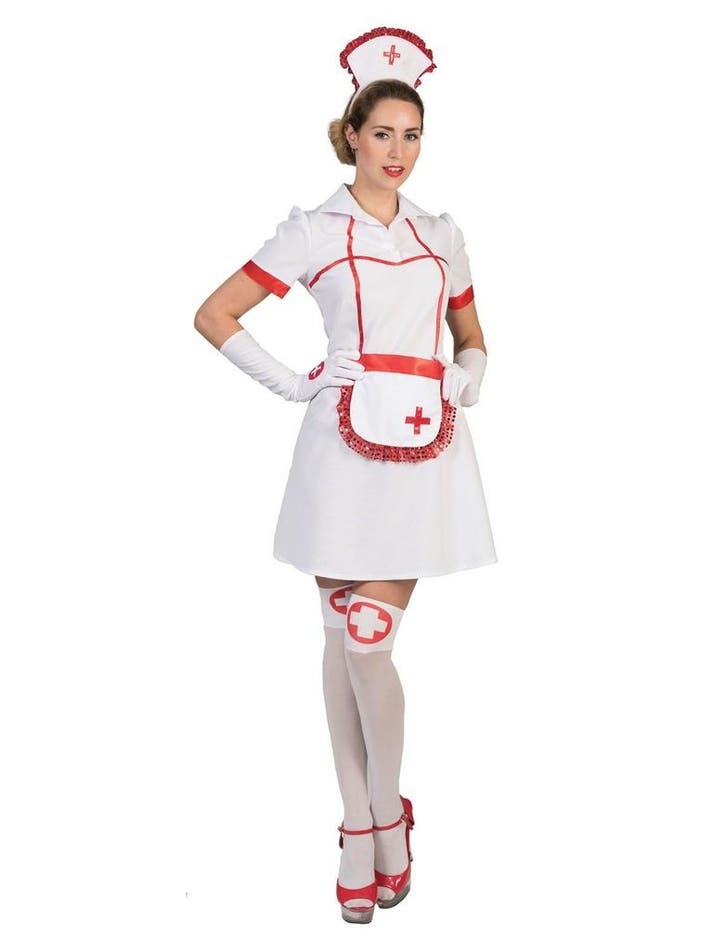 Zuster Carnaval Kostuum Betty, Kleding | Dames, Carnavalskleding en Feestkleding, Nieuw, Ophalen of Verzenden