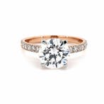 Ring - 18 karaat Roségoud - 2.32ct. tw. Diamant (Lab-grown), Nieuw