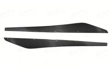 Fiat Abarth 500/595 Carbon Fiber Side Skirts, Verzenden