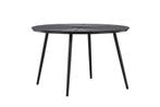 Ronde Tuintafel  Roos Zwart –  Polywood 120 cm The Outsider, Verzenden, Nieuw