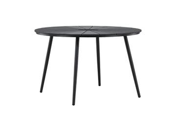 Ronde Tuintafel  Roos Zwart –  Polywood 120 cm The Outsider, Verzenden, Nieuw