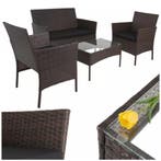 Gardlov Bruine loungeset voor tuin, balkon of terras met..., Ophalen of Verzenden, Nieuw
