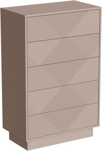 UEV Commode met 5 laden, 60 cm, opbergkast met zijdeachtige, Verzenden, Zo goed als nieuw