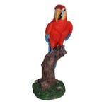 Decoratie rode papegaai 32 cm - Decoratie vogels, Ophalen of Verzenden, Nieuw