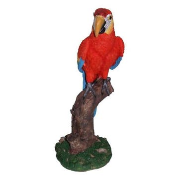 Decoratie rode papegaai 32 cm - Decoratie vogels, Ophalen of Verzenden, Nieuw