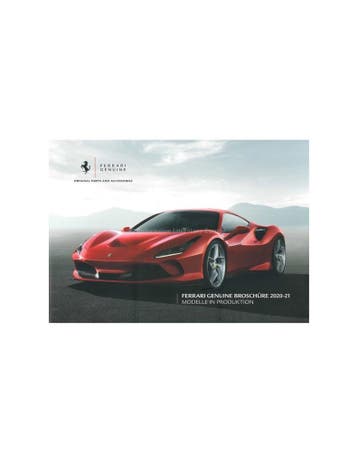 2020/2021 FERRARI GENUINE ACCESSORIES BROCHURE DUITS, Nieuw, Ferrari, Author