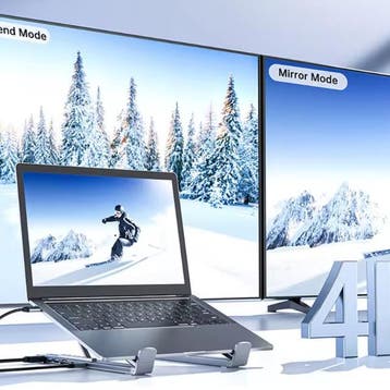 8-in-1 Laptop Standaard USB-C Hub Verstelbaar 4K HDMI, Verzenden, Nieuw