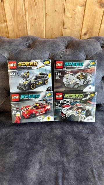 Lego Set - Speed Champions - 4x Retired Rare Supercars, Nieuw