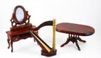 Miniature ( Harp, Table and Dressing Table ) - Ladekast (3), Antiek en Kunst