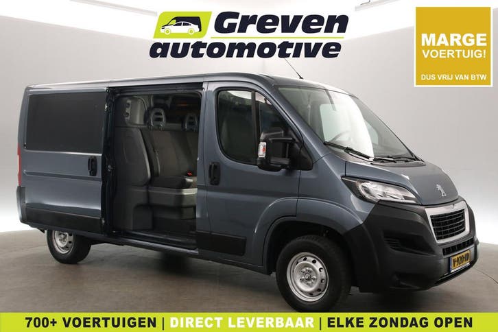 Peugeot Boxer 2.0 BlueHDI L2H1, Auto's, Bestelauto's, Onderhoudsboekje, Lease, Handgeschakeld, Zilver of Grijs, Peugeot, Financial lease