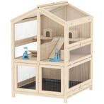 Houten Hamsterkooi Met 3 Verdiepingen, Knaagdierkooi, Kleine, Verzenden, Nieuw