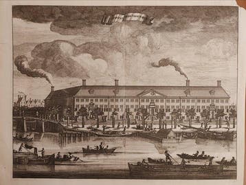 Nederland - Amsterdam, uitzicht op de Binnen-Amstel; Caspar, Nieuw