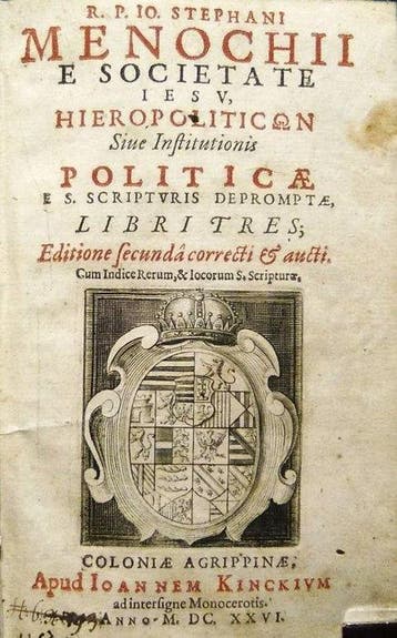 Menochio Giovanni Stefano - Hieropoliticon sive