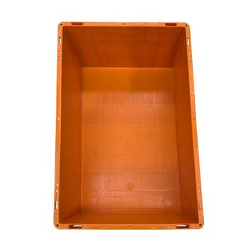 Stapelbak 600x400x220 mm, LTF 6220 VS01, oranje pp, Doe-het-zelf en Verbouw, Kratten en Dozen, Ophalen of Verzenden, Gebruikt
