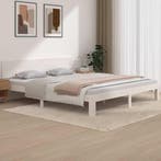vidaXL Bedframe massief hout wit 180x200 cm, Eenpersoons, Verzenden, Wit, Nieuw