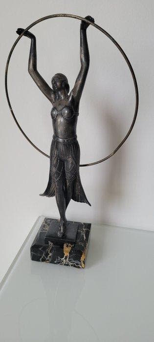 MAX LE VERRIER, C.CHARLES - Beeld, BAYADERE - 33 cm -