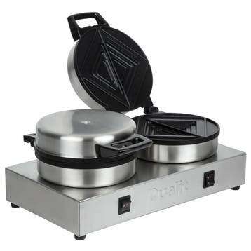 Tosti-IJzer | Gehalveerde Sneden | 1.6kW | 400x220x190(h)mm, Verzenden, Nieuw in verpakking